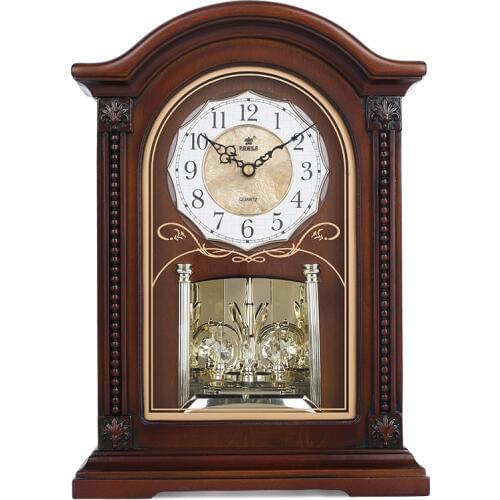 POWER Brand New Wood Table Clock Silent Quartz Movement Desk Clocks Crystal Masa Saati Relogio De Mesa Music Hourly Chiming Saat