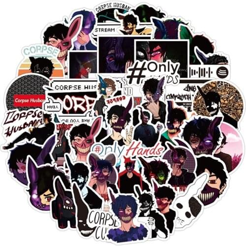 50Pcs Corpse Stickers Graffiti Sticker For Skateboard Luggage Phone Laptop Waterproof Decal Scrapbook Cool Suitcase DIY Sticker