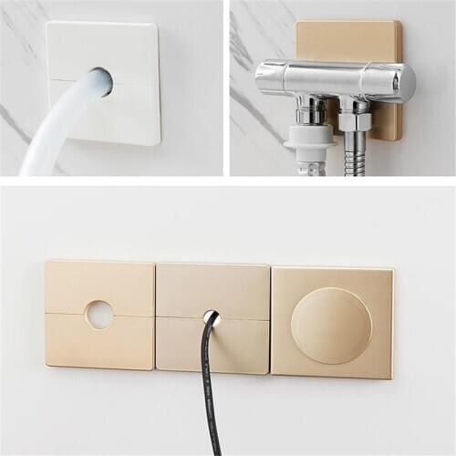 Wall Wire Hole Cover Vents Decoration Protection Duct Cover Snap-on Air Conditioning Port Angle Valve Pipe Plug Kitchen Faucet