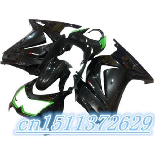 Dor-Fairing for KAWASAKI Ninja black green ZX250R 08-12 ZX-250R 2008-2012 ZX 250R 08 09 10 11 12 2008 2012 D injection