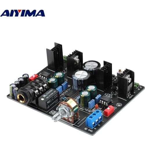 AIYIMA TPA6120A Headphone Amplifier board NE5534 for 32-600 ohm speaker with Headphone protection