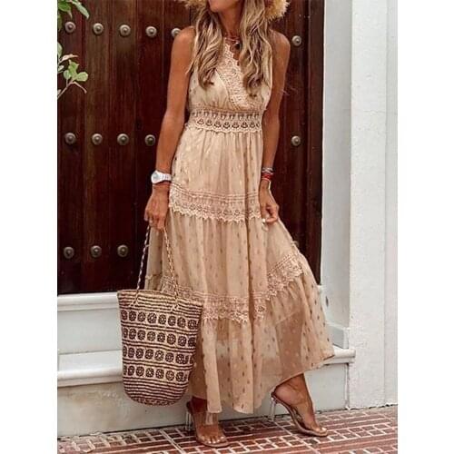 Vacation Dress Gold Polka Dot Women Beach Dress Chiffon Swim Suit Tunics Lady Holiday Bohemia Beachwear female dresses