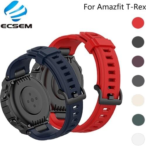 Wrist strap for Amazfit T-Rex watch accessories replacement band adjustable silicone wristband loop bracelet Correa for T-rex