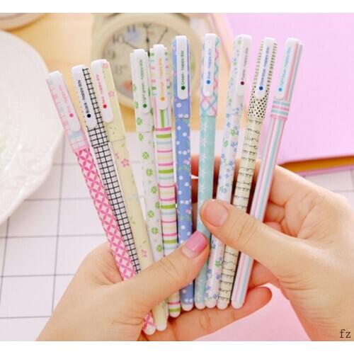 50 Sets 10 Colors/Set Ball Pen Cartoon Flower Signature Ballpoint Pen for School Marker Multi Color Pen School Supply