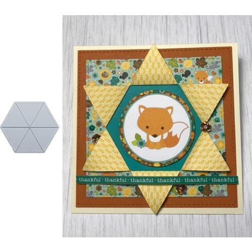 Hexagon Metal Cutting Dies Stencils for Scrapbooking Embossing Die Cards Making Paper Craft Decoration New 2019
