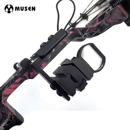 Compound Bow Scope Laser Rail Mount Adapter Steady Set Bow Accessory for Compound and Recurve Bow Archery Hunting Shooting
