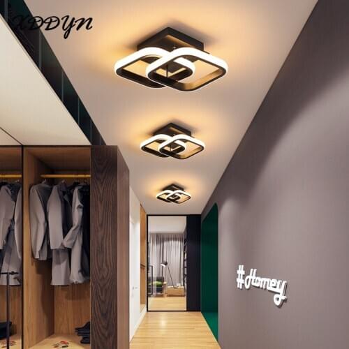 XDDYN ceiling light for corridor aisle balcony black/white frame ceiling lamp corridor lamp fixtures modern led