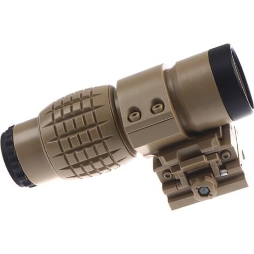 Tactical Red Dot Sight Sight 3X Magnifier For FTS Flip For Side Mount 20mm