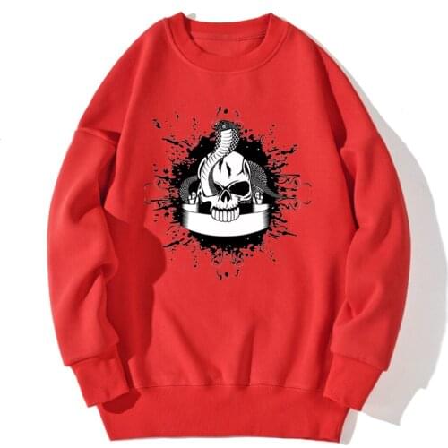 Skull Printing Sweatshirt Mens Long Sleeve Fleece Hoody Hipster Outwear Clothing Hip Hop Leisure 2020 Fashion Supoleron Hombre