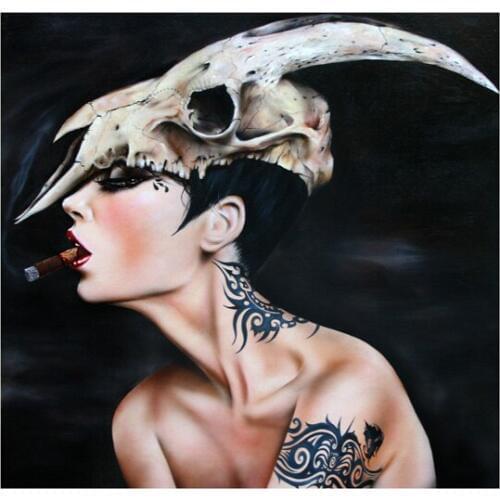 High quality Oil painting Canvas Reproductions Devil in me by Brian M.Viveros Painting hand painted