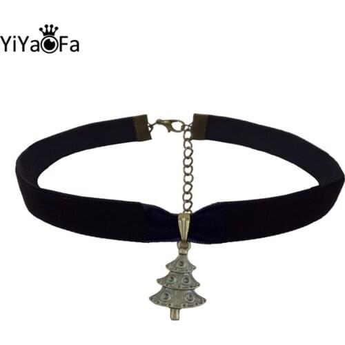 YiYaoFa Handmade Choker Necklace & Tree Pendant Vintage Women Accessories Gothic Jewelry False Collar Statement Necklaces DD-29