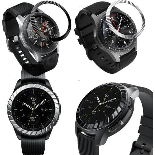 Metal Bezel Ring Frame Case Film Glass Screen Protector Cover For Samsung Gear S3 Galaxy Watch Huawei Honor Magic GT 2 GT2 46mm