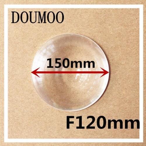 1pcs / lot Plane magnificat fresnel lens Diameter 150 mm Focal length 120 mm Stage lights lens free shipping Condenser lens