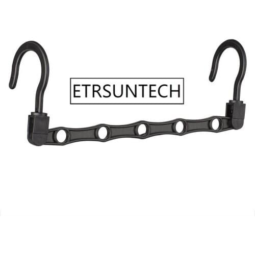 200pcs 5 Hole Magic Coat Hanger Home Travel Folding Convenient Storage Folding Rotating 5 in 1 Coat Storage Rack