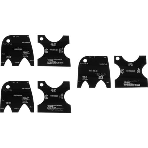 2x Guitar Making Neck Mold Template Neck Shaping Reference Leveling for Folk Guitar Accessory Maintenance Repair & Care Tool