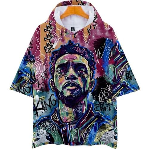 Black Panther Chadwick Boseman 3D hooded T shirt Men Women WAKANDA FOREOVER hoodie Tshirt T-shirt Hip Hop Tops Mens Clothing