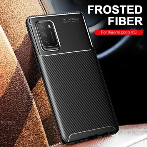 For Xiaomi Poco M3 Pro 5G Carbon Fiber Fundas Cover Case Bumpers Covers For Poxo Poko M 3 M3Pro X3Pro X3 F3 Silicones Shockproof
