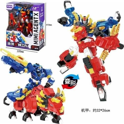 2021 New MiniForce Transformation Updated Version Action Figure Toys Agent Toys X Volt Semey Air Force Toys For Boys Gifts