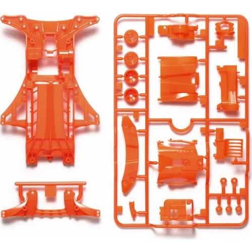 FMA/FM-A Chassis Fluorescent Orange Color Chassis Set 95509 Spare Parts For Tamiya Mini 4WD Racing Car Model