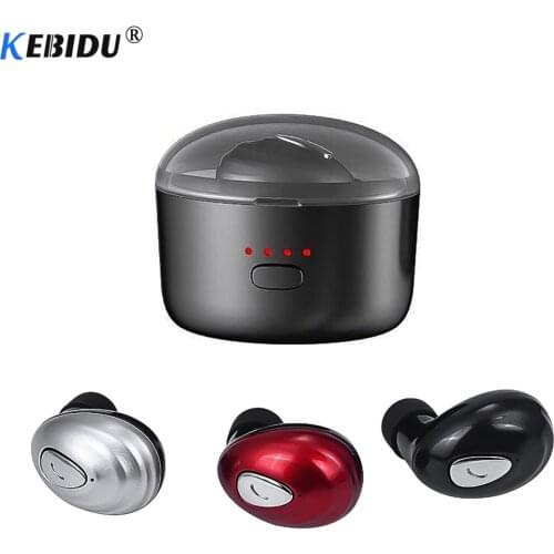 KEBIDU TWS Bluetooth Earphone V4.2 Mini K3 True Wireless Earbud 3D Stereo HIFI Headset Waterproof With Mic Earphone charging box
