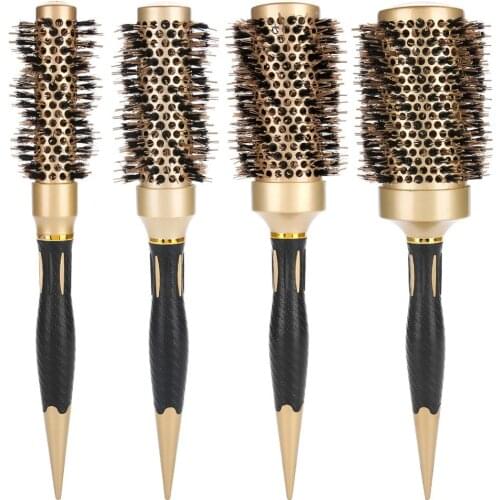 Professional Anti-static Round Hair Comb Salon Styling Brush Twill Nylon Broach Massager Detangle Salon Hair Care Styling Brushs