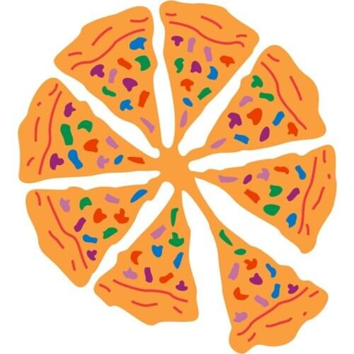 Metal Pizza paper die cutting dies for Scrapbooking/DIY Easter wedding Halloween Easter card