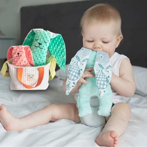 Kawaii Stuff Animals Baby Comforter Toys for Babies Appease Baby Sleeping Toy Newborns Soft Plush Doll Toys Baby Toys 0-3Years