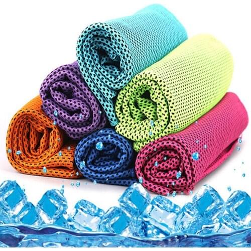 Men And Women Gym Sport Towel Club Yoga Swimming Cold Washcloth Microfiber Instant Cool Ice Face Towels Quick-dry Sweat