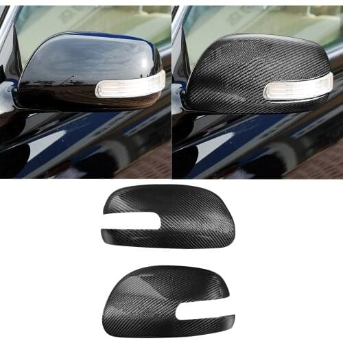 Real Carbon Fiber Car Styling Rear view Mirror Shell Housing Rear-view Mirror Cap Cover Trim For Toyota Reiz Mark X 2005-2009
