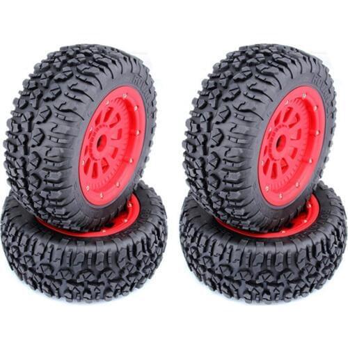 Nylon Wheel tires With Nylon Hubs Assembly For 1:5 Losi 5ive-t Rovan LT KM X2