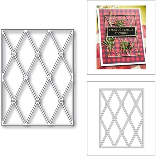 2020 New Rectangle Frame Background Metal Cutting Dies For Cut Paper Craft Making Decoration Card Album Scrapbooking No Stamps