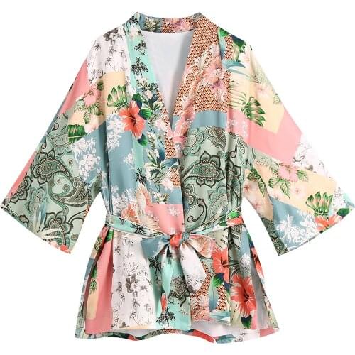 JC·KILIG The New Womens Quilted Print Kimono Coat for 2021 B1495