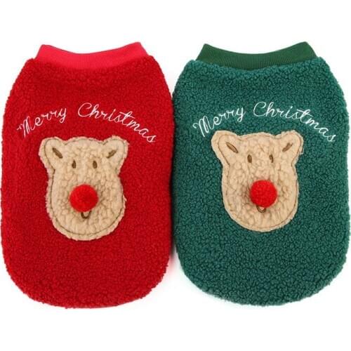 New Year Dog Cat Sweater Christmas Elk Pet Jumpsuit for Small Dogs Yorkies Chihuahua Overalls Puppy Clothing Mascotas Costume