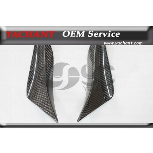 Carbon Fiber AM Style Front Bumper Canard Only Fit For 2008-2010 Nissan R35 GTR OEM front bumper