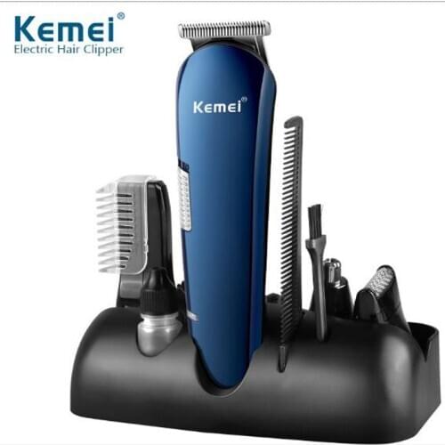 Kemei hair trimmer KM550 5 in 1 rechargeable hair clipper nose trimmer electric shaver hair carving eyebrow trimmer hair remover