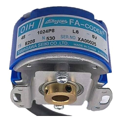 Tamagawa Resolver OIH48-1024P8-L6-5V TS5208N530 Servo Motor Hollow Shaft Encoder