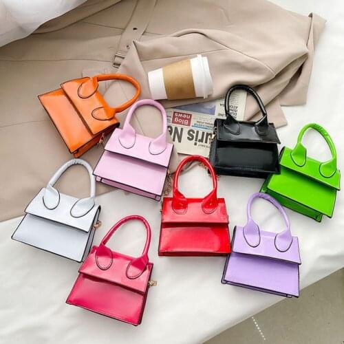 Chain Handbag Flip PU Crossbody Bag Ladies Fashion Shoulder Tote Bags Gift Leather Candy Colors Purse Wallet Decor