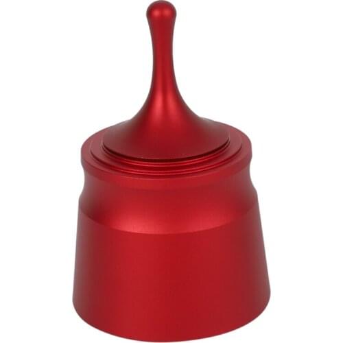 Aluminum Alloy Smart Dosing Ring for Brewing Bowls for 58mm Coffee Tampering Espresso Barista Tool for Coffee Powder-Red
