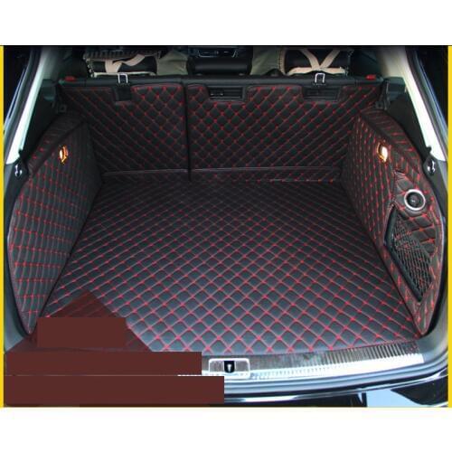 High quality Leather Car Trunk Mat Cargo Liner for Audi A4 B8 avant 2007-2016 2011 2012 2013 2014 2015 2016 Allroad accessories