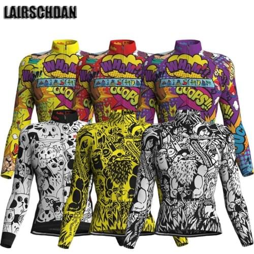 Ropa bicicleta mujer Summer Womens Cycling Jersey Long Sleeve Uniform LairschDan Mtb Bike Shirt Cartoons Bicycle Cycle Wear Top