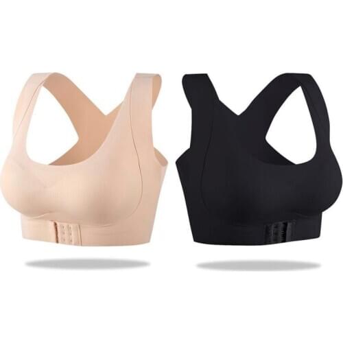Women Bras Posture Corrector Shockproof Sports Support Fitness Vest Sport Bras Breathable Underwear Cross Back Corset Bra Tops