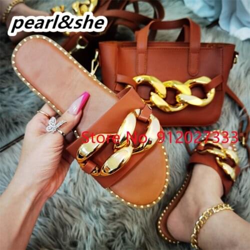 Women Bags Shoes Match Bags Match Wholesale Ladies Purses Spring Summer Slipper Fashion Serpentine Luxury Handbags Sandal