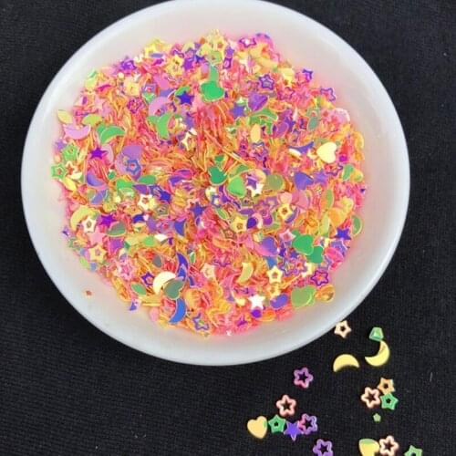 1 Pack Mixed PVC Glitter Epoxy Resin Mold DIY Filling Nail Art Decoration Shell Peach Heart Star Golden Crystal Sequins 13MD