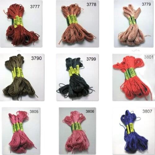 10 pieces cross stitch threads / cross stitch embroidery thread / Custom threads colors 10