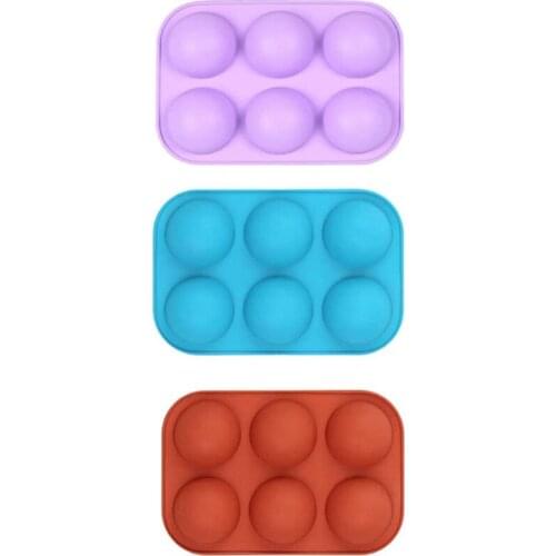 3Packs Medium Semi Sphere Silicone Mold Baking Mold for Making Chocolate, Cake, Jelly, Dome Mousse