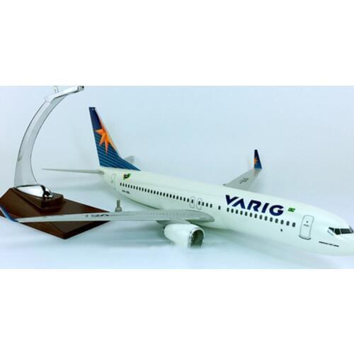 40cm Diecast Aircraft 1/100 scale Boeing B737-800 model VARIG Brazil airlines alloy Static airplane toys plane gifts for kids