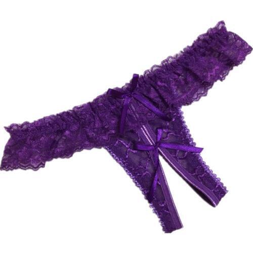 7 Colors Womens Sexy Thongs And G String See Through Lace Transparent Sexy Panties Female Temptation T-back Sexy Underwear