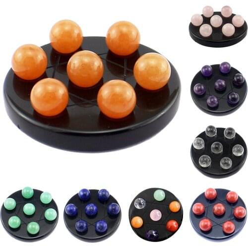 7 Natural Crystal Beads Stone Seven-Star Array Plate Decoration