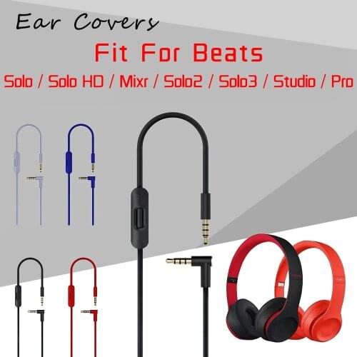 Aux Cable For Beats Solo 2 3 Solo-2.0 Solo-3.0 Audio Cables Replacement 3.5mm Jack AUX-Cable
