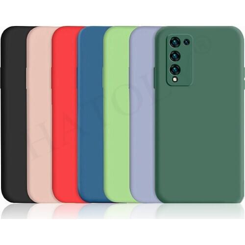 For Huawei Honor 10X Lite Case Cover Mate 40 20 30 20e 30i P30 P40 Pro Plus Soft Liquid Silicone Shockproof Bumper Phone Case